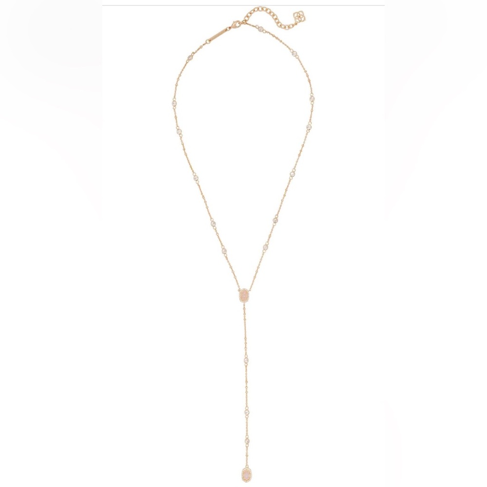 Kendra Scott Claudia 14K Goldplated & Drusy Lariat Necklace